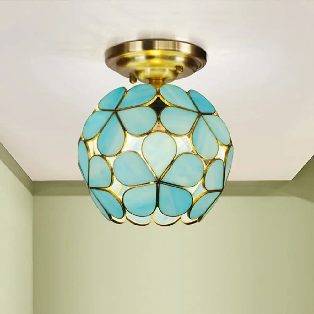 victorian-stained-glass-flower-ceiling-light-in-white-pink-orange-semi-mount-blue-417